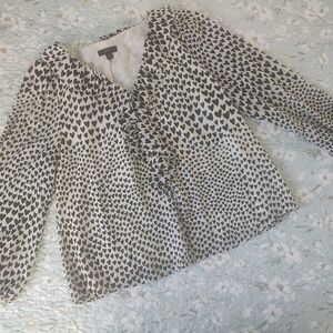 J. Crew - Black & White Long Sleeve Blouse